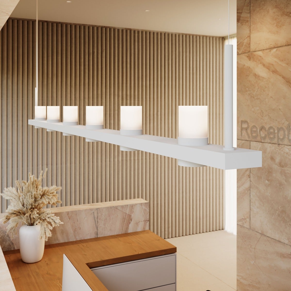 Sonneman linear pendant top