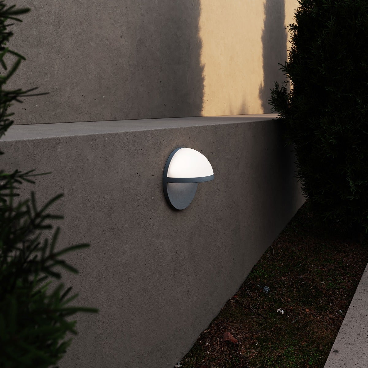 Sonneman Mezza VETRO LED Wall Sconce in Textured Bronze 7473.72 WL
