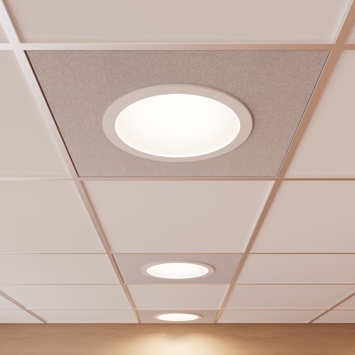 Suspended led panel top