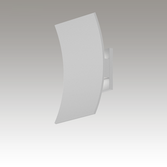 Curved Shield LED Sconce Gray SIlo Image