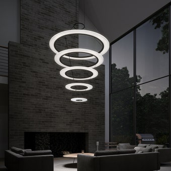 Arctic Rings LED Chandelier