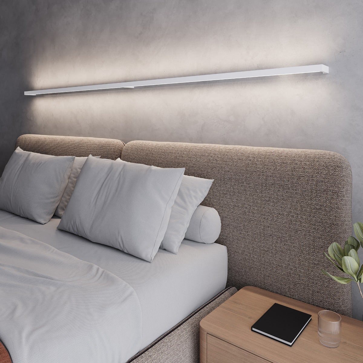 Led light clearance bar for wall