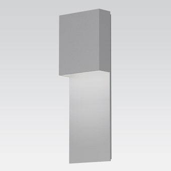 7106.98-WL Flax Box LED Panel Sconce Textured White Gray SIlo Image
