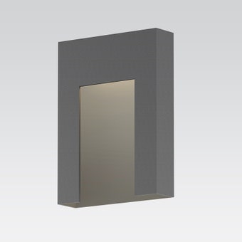 7266.74-WL Inset Short LED Sconce Textured Gray Gray SIlo Image