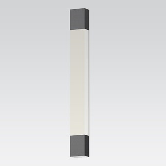 7354.74-WL Box Column LED Sconce 32" Textured Gray Gray SIlo Image
