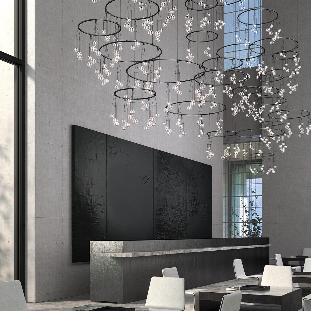 Vertical ring pendant light online