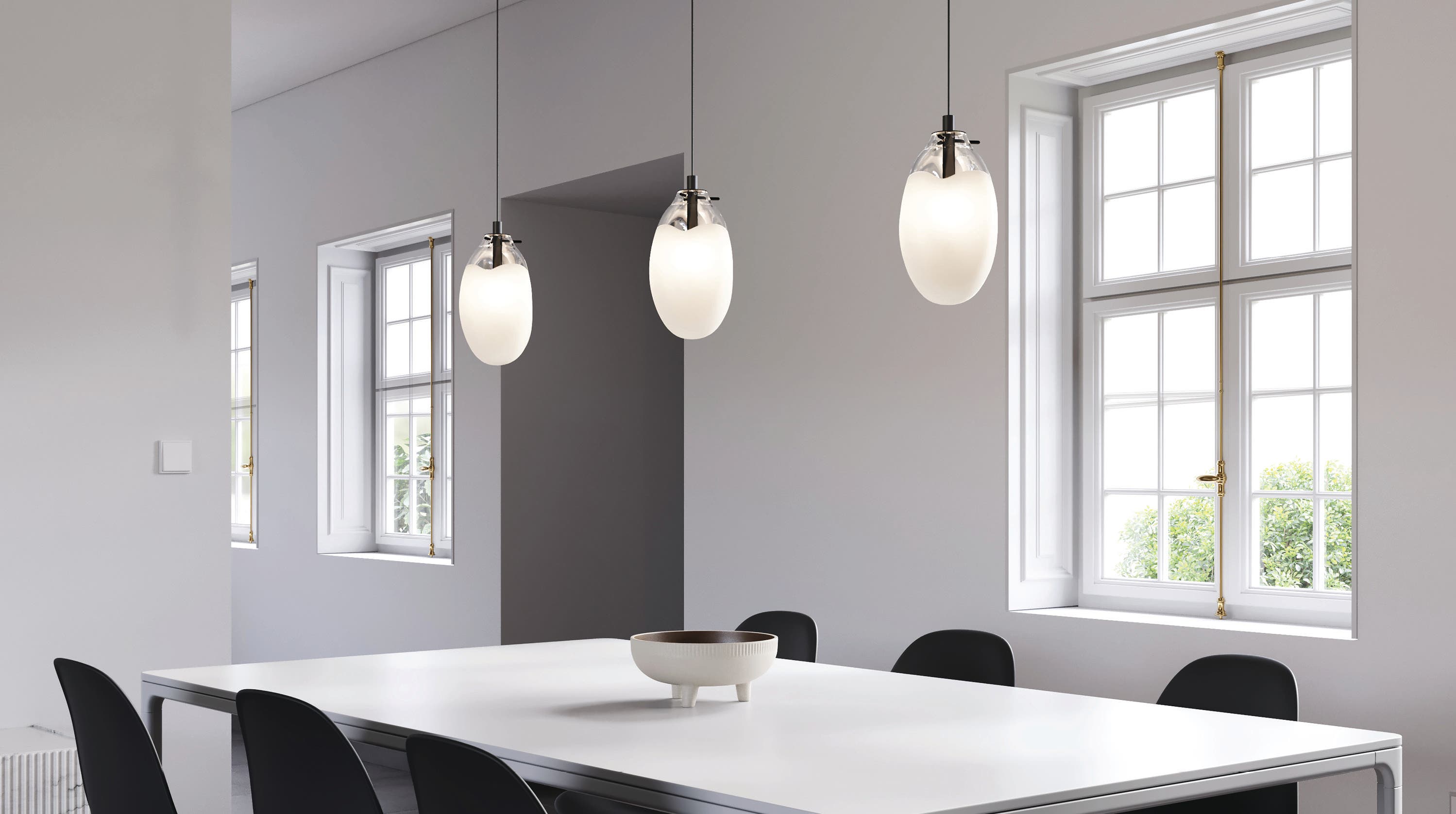 Contemporary dining hot sale table lights