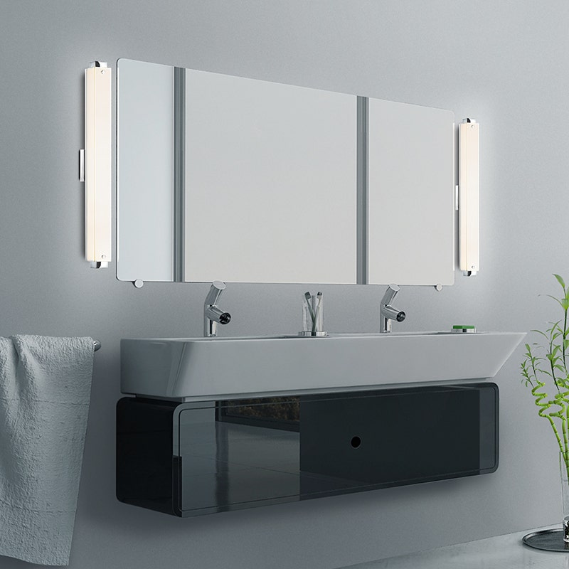 sonneman Parallel LED Bath Bar bathroom