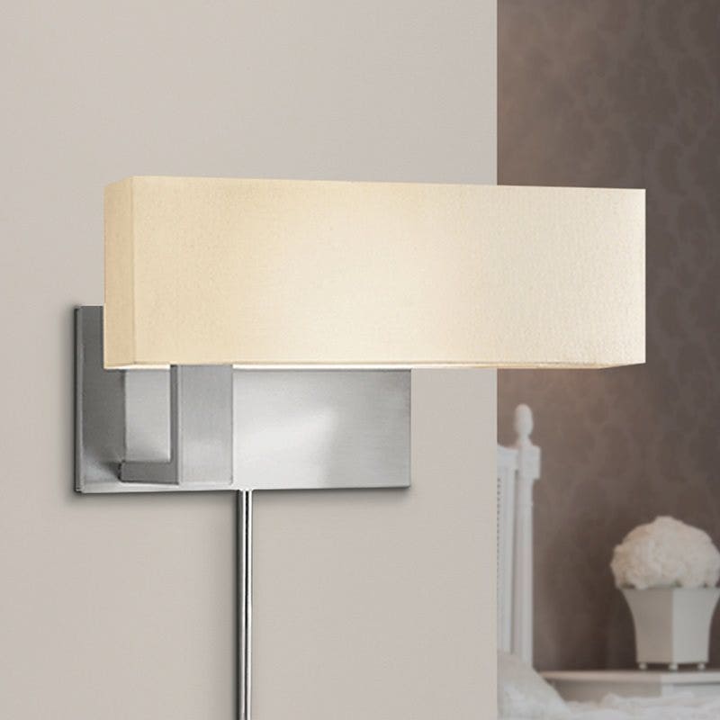 sonneman Mitra Compact Swing Left Wall Lamp bedroom