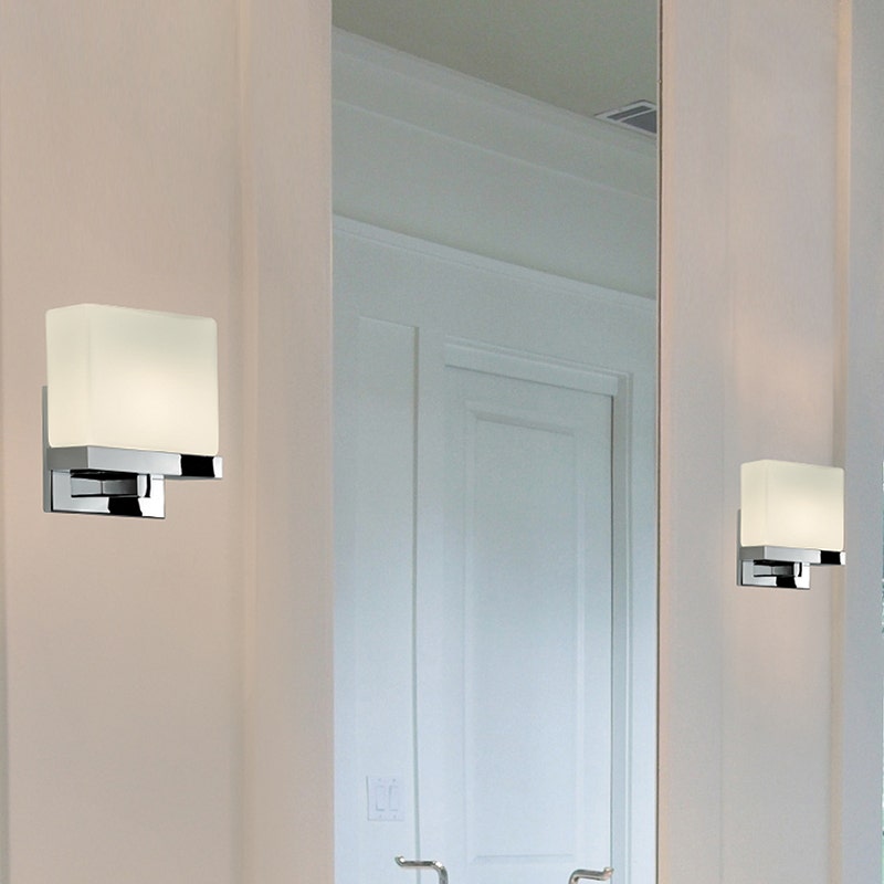 sonneman Cubist Bath Bar bathroom
