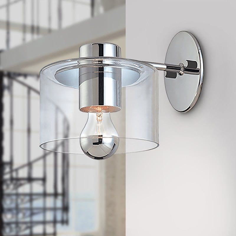sonneman Transparence Sconce bedroom